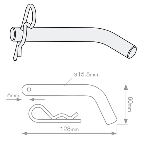 TAG Hitch Pin & R-Clip