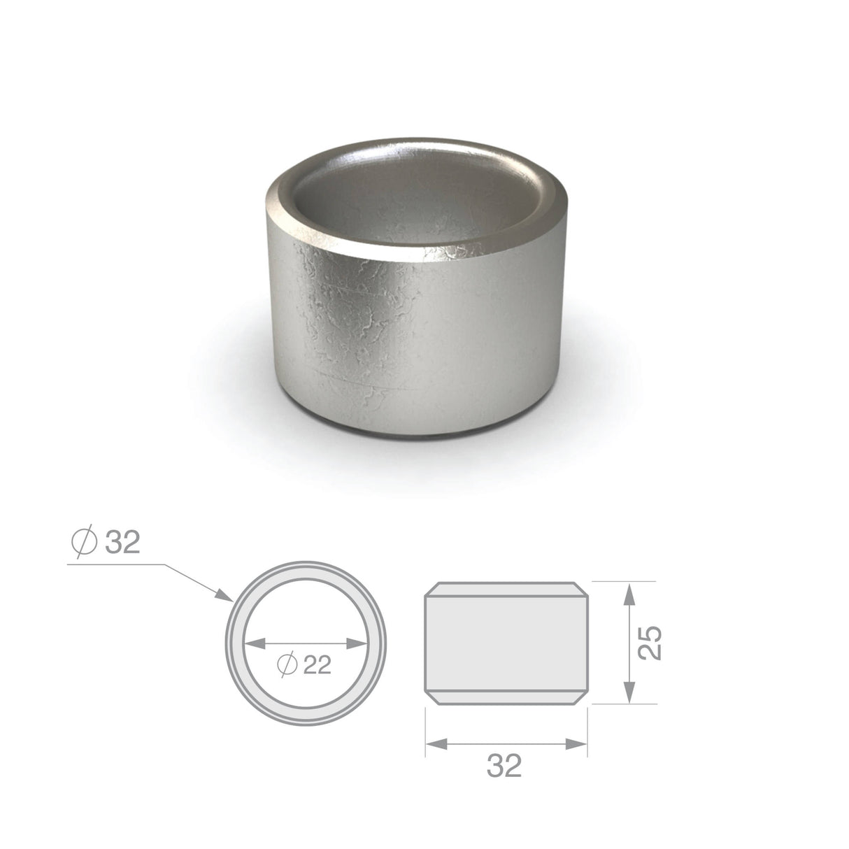 TAG Reducer Bush (32mm to 22mm)