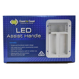 Coast to Coast LED Assist Handle with 12V LED light - White