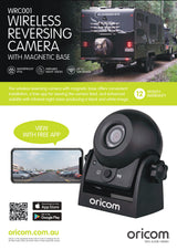 Oricom Wireless Reversing Camera with Magnetic Base