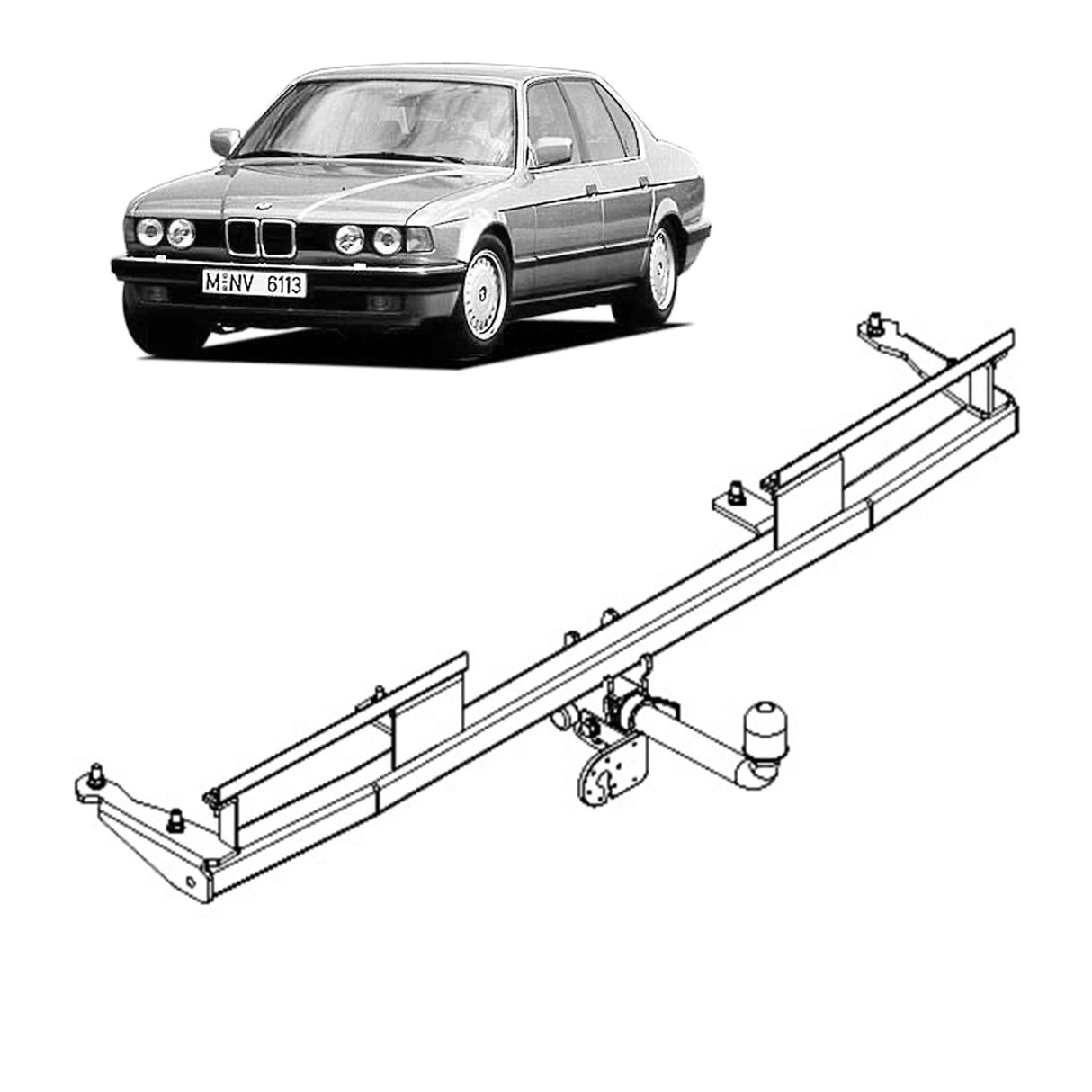 TAG Towbar for BMW 7 (01/1988 - 09/1994)