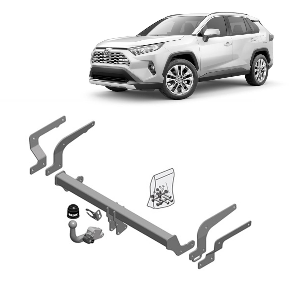 Brink Detachable Towbar for Toyota Rav4 (12/2018 - On)