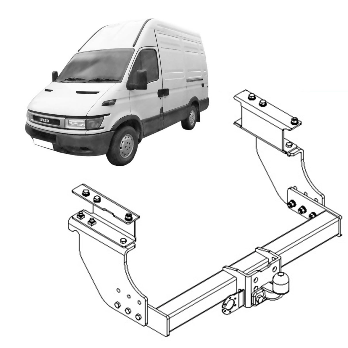 TAG Towbar for Iveco Daily Iii (05/1999 - 04/2006), Daily Ii (11/2002 - 04/2006)