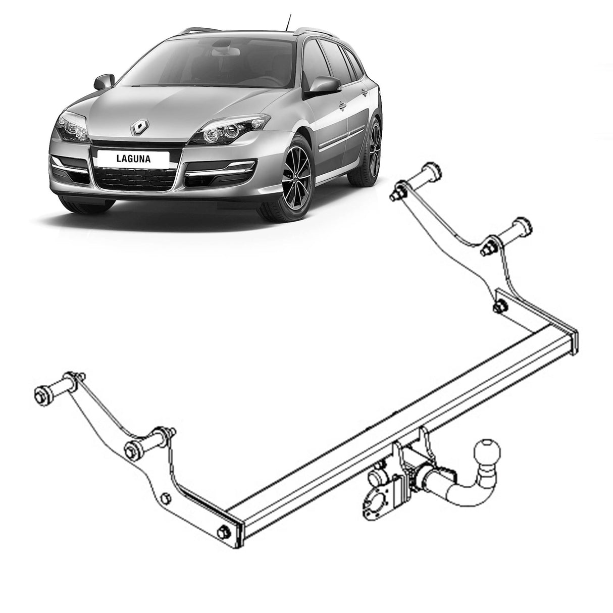 TAG Towbar for Renault Laguna (10/2007 - 12/2015)