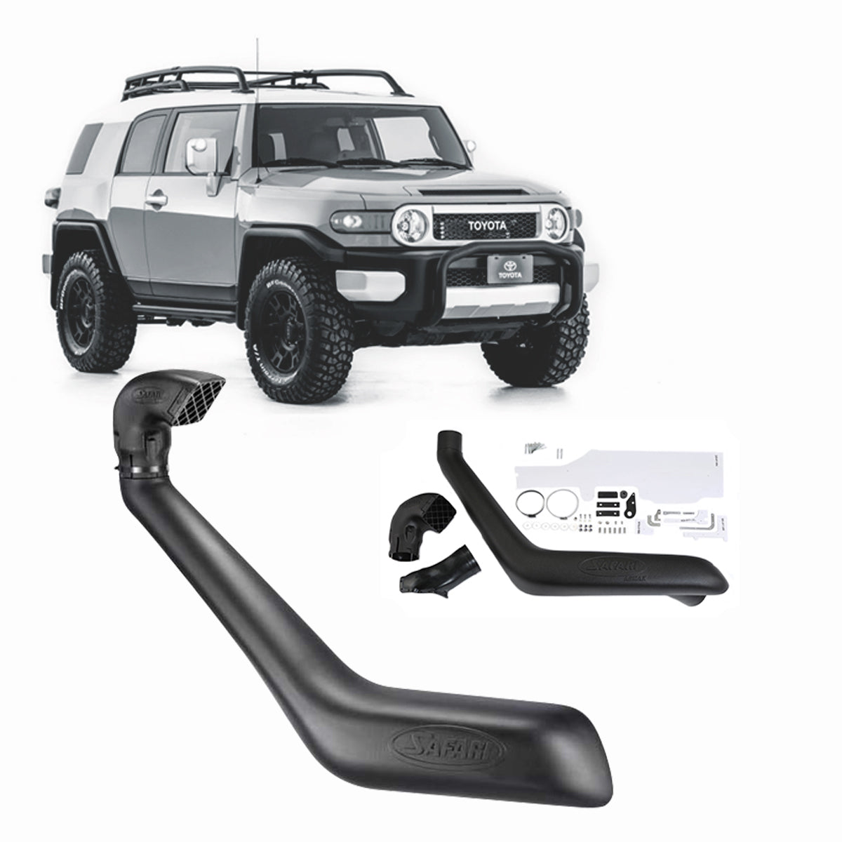 Safari V-SPEC Snorkel for Toyota Fj Cruiser 4.0L V6 1GR engines (03/2006 - 2008)